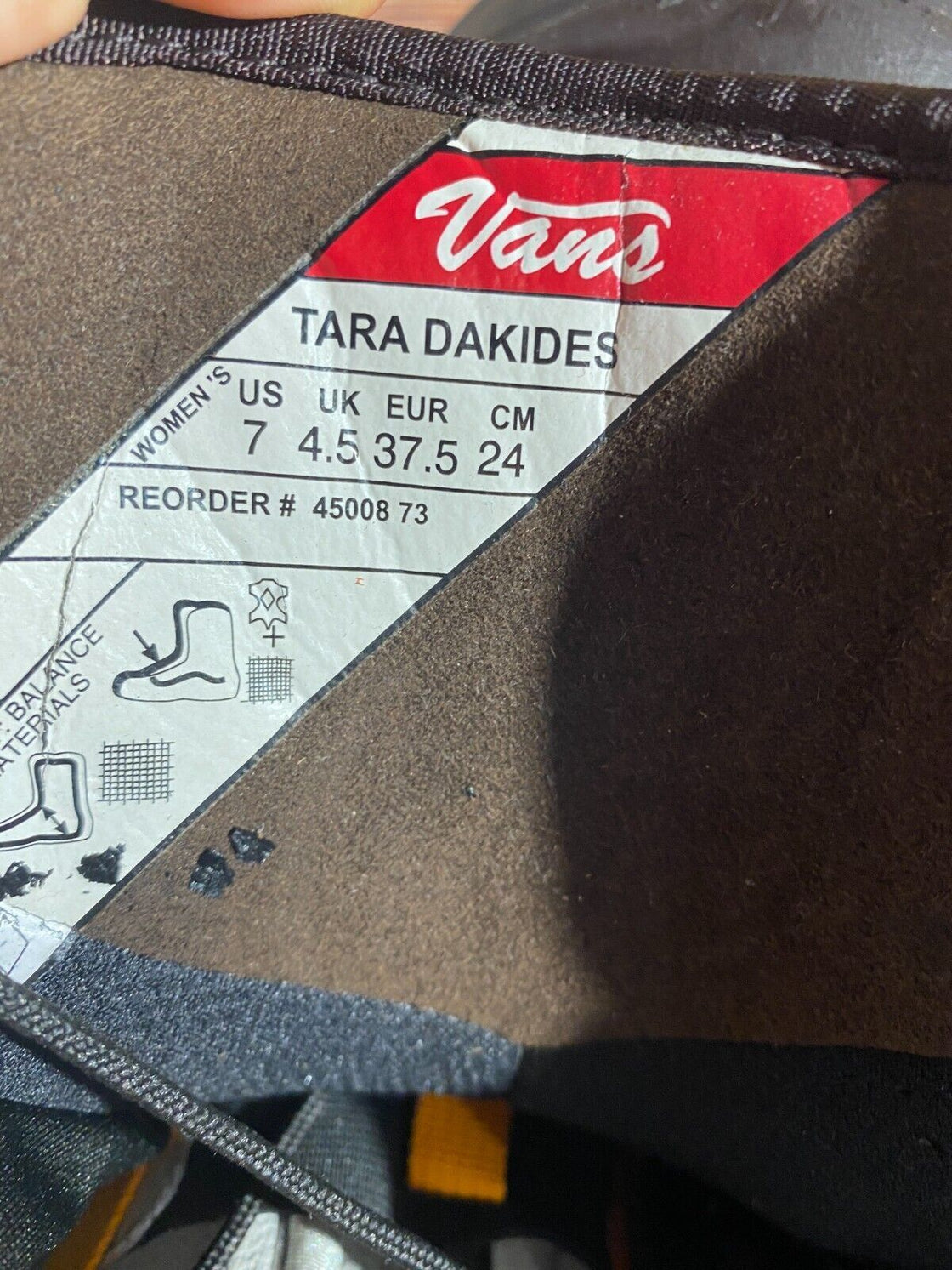 VANS Snowboard Boots Ladies Size EU37.5, US7, UK4.5, Mondo 235 mm