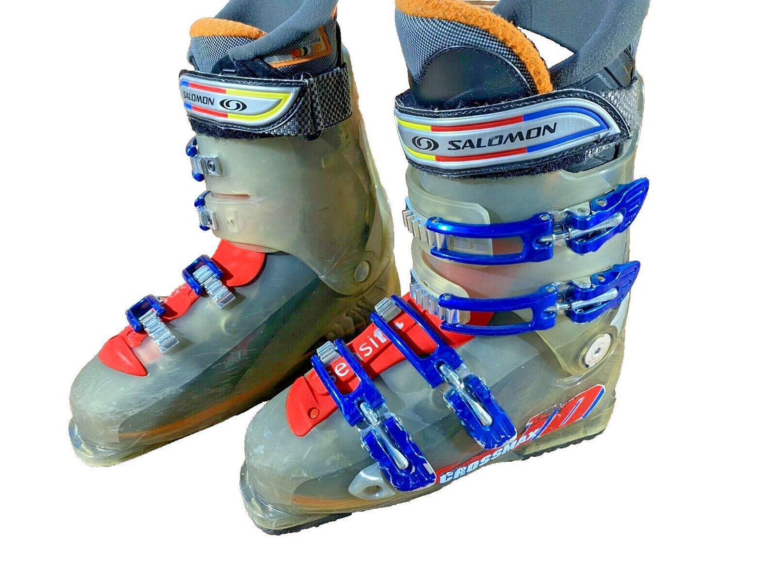 SALOMON CrossMax Alpine Ski Boots US9.5 Mondo 270-275 mm Outer Sole 317 mm DH80