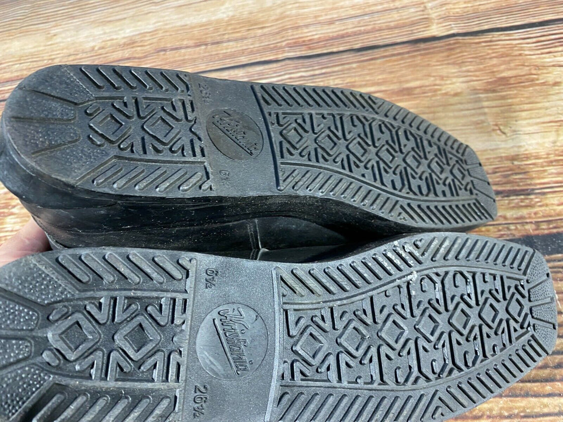 Vintage Alpine Ski Boots for Cable Bindings Size EU41, US7.5, UK6.5, Mondo 255
