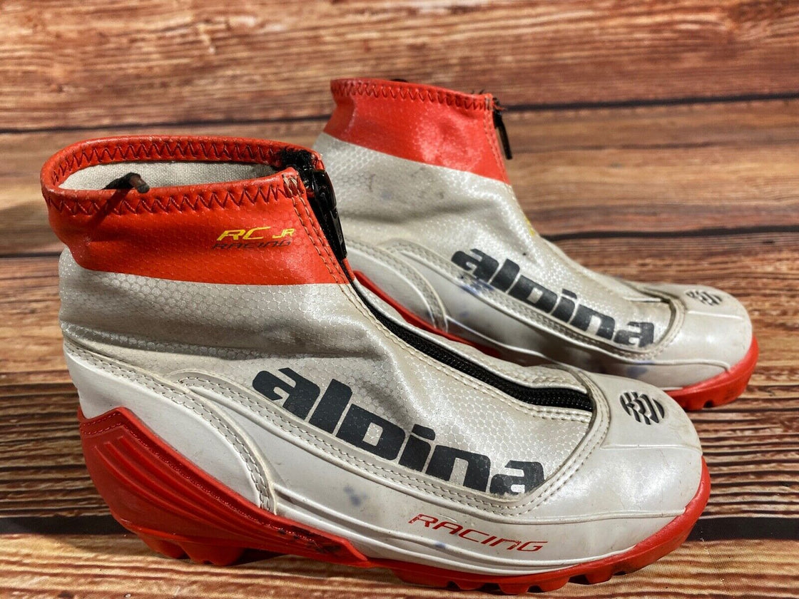 Alpina RCjr Kids Nordic Cross Country Ski Boots Size EU31 US12.5 NNN A-1175
