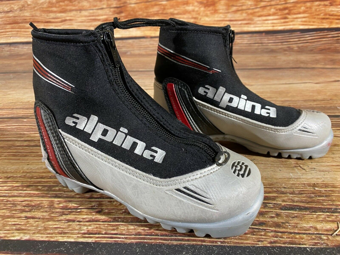Alpina ST10jr Kids Nordic Cross Country Ski Boots Size EU31 US12.5 for NNN A-202
