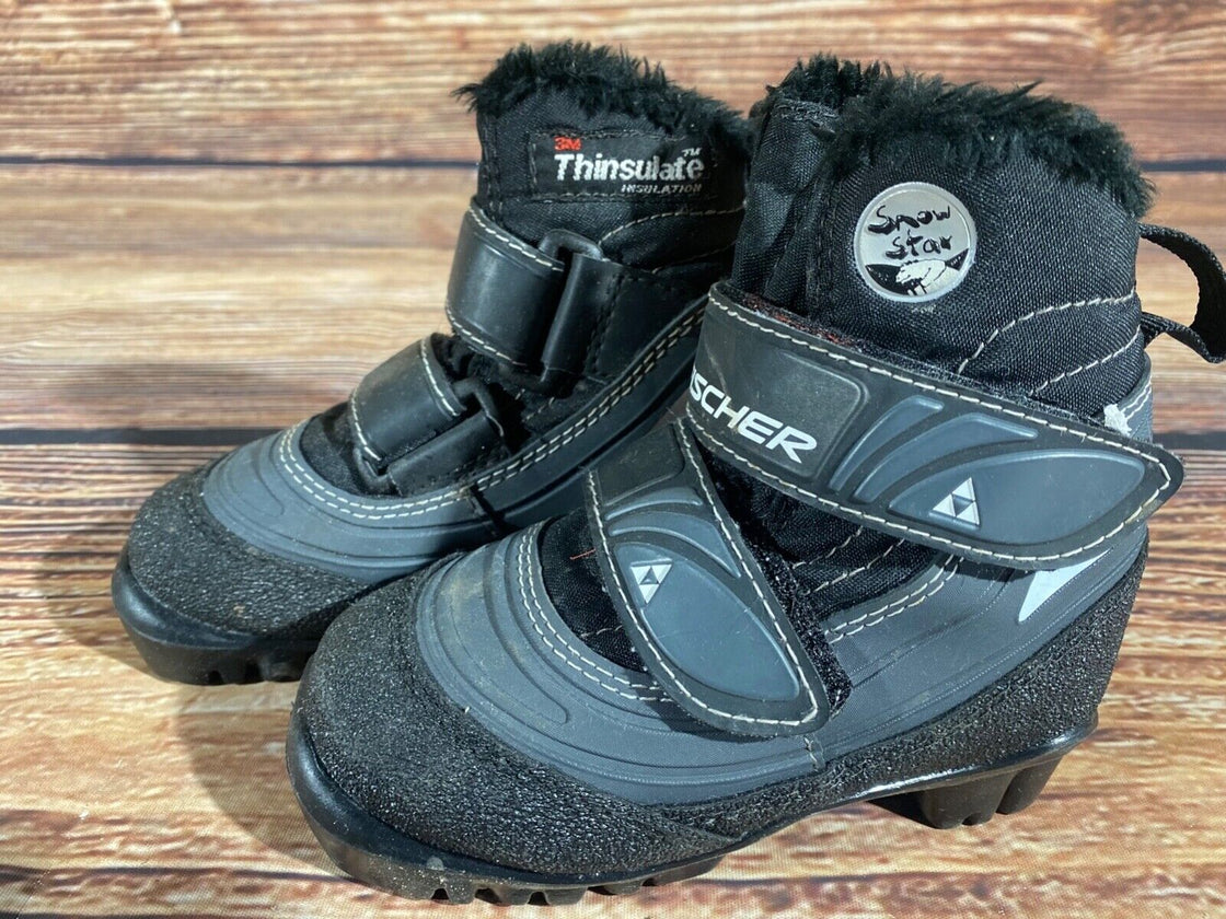 Fischer Snowstar Kids Nordic Cross Country Ski Boots Size EU25 US8.5 NNN F-541