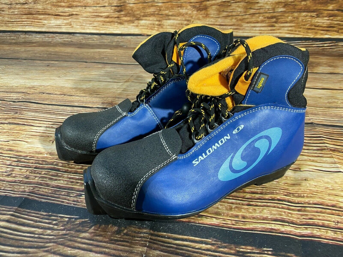 SALOMON Igloo Nordic Cross Country Ski Boots Size EU37 US4.5 SNS profil