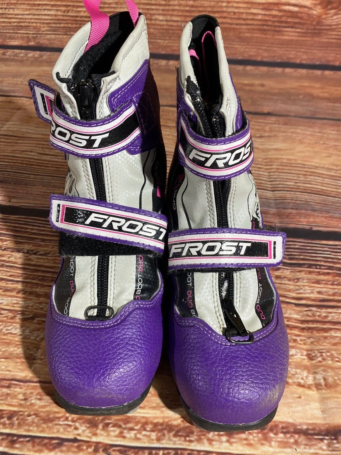 Alpina Frost Kids Nordic Cross Country Ski Boots Size EU33 US2 NNN A-1110