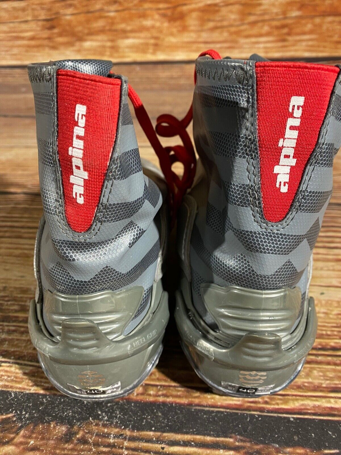 Alpina SCL Nordic Cross Country Ski Boots Size EU40 US7.5 for NNN 733