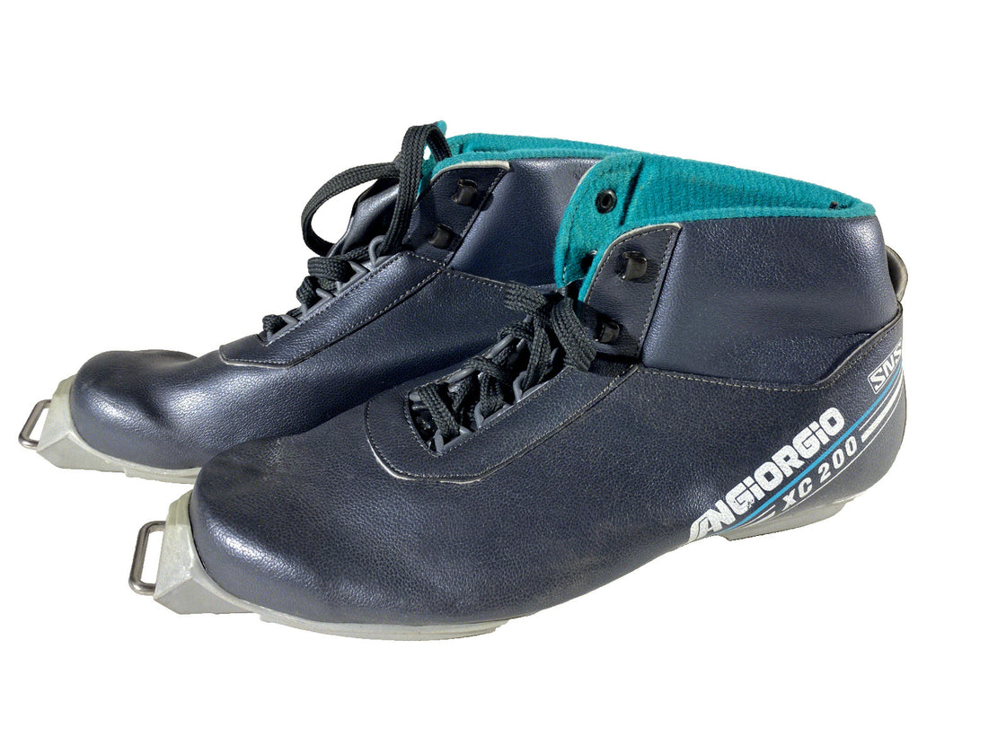 San Giorgio Vintage Nordic Cross Country Ski Boots EU42 US9 SNS Old Bindings