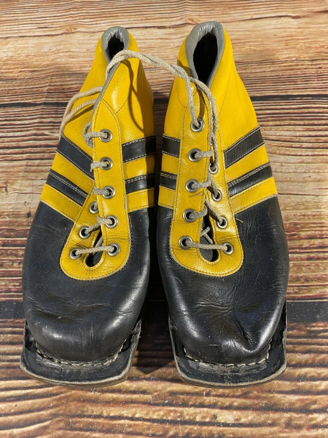 RENNSTEIG Vintage Cross Country Ski Boots Kandahar Old Cable Bindings EU42 US8.5