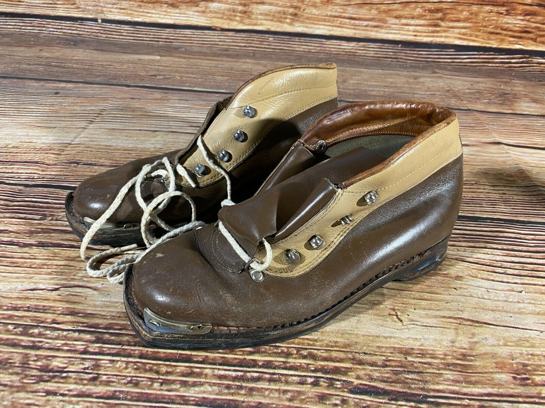 Vintage Nordic Cross Country Ski Boots for Kandahar Old Cable Bindings EU41 US8