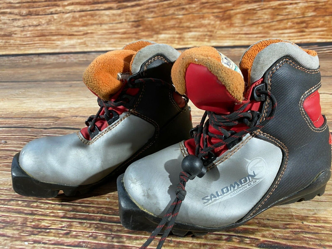 SALOMON Kids Nordic Cross Country Ski Boots Size EU29 US11.5 SNS S-51