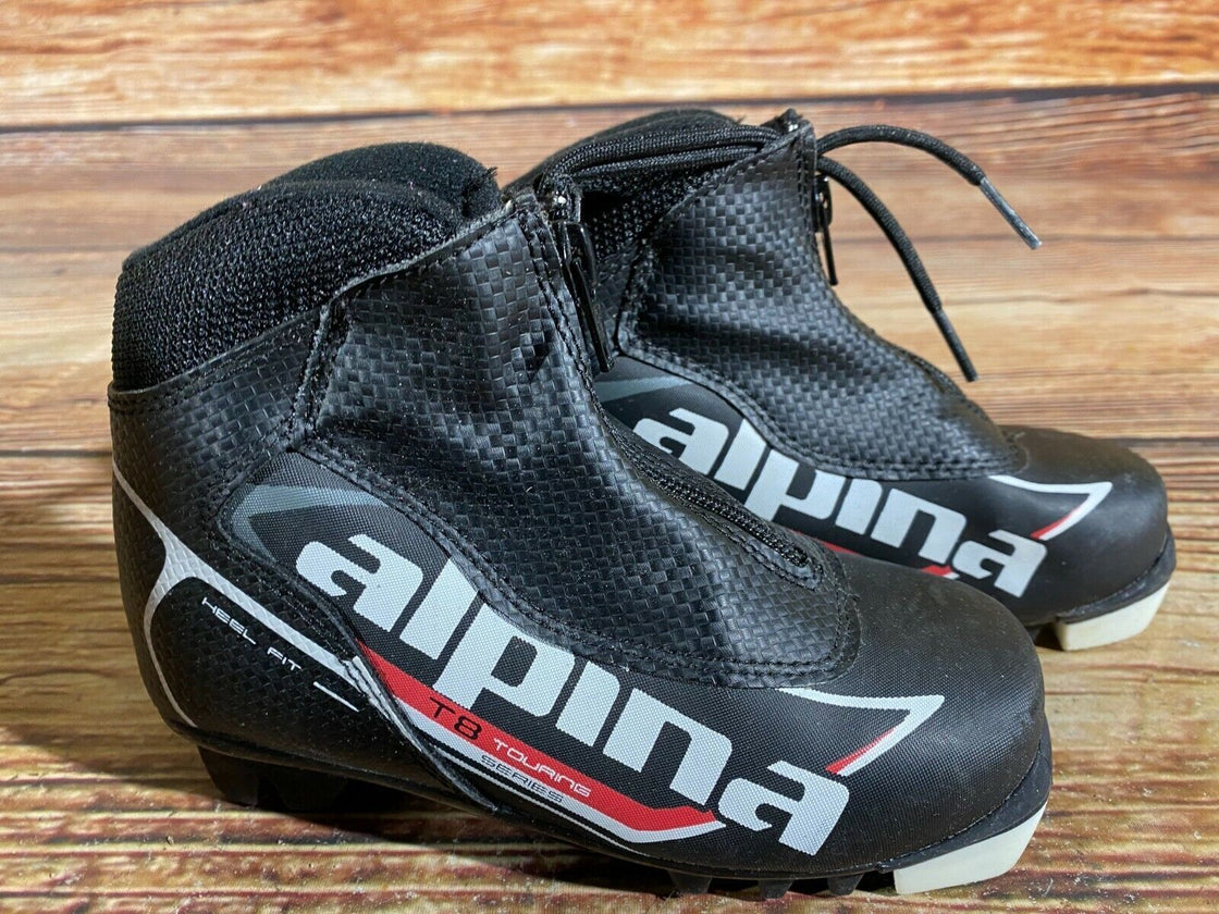 Alpina T8 Kids Nordic Cross Country Ski Boots Size EU30 US12 for NNN A-74
