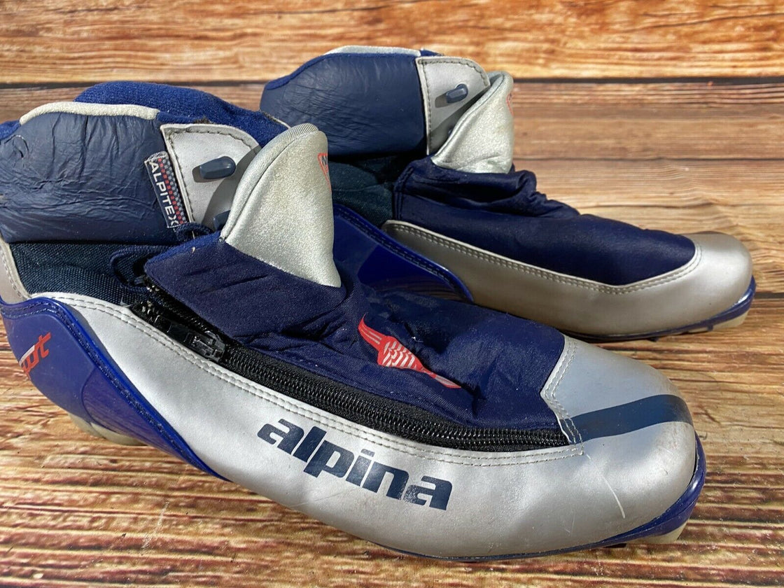 Alpina 314 Racing Nordic Cross Country Ski Boots Size EU44 US10.5 for NNN 830