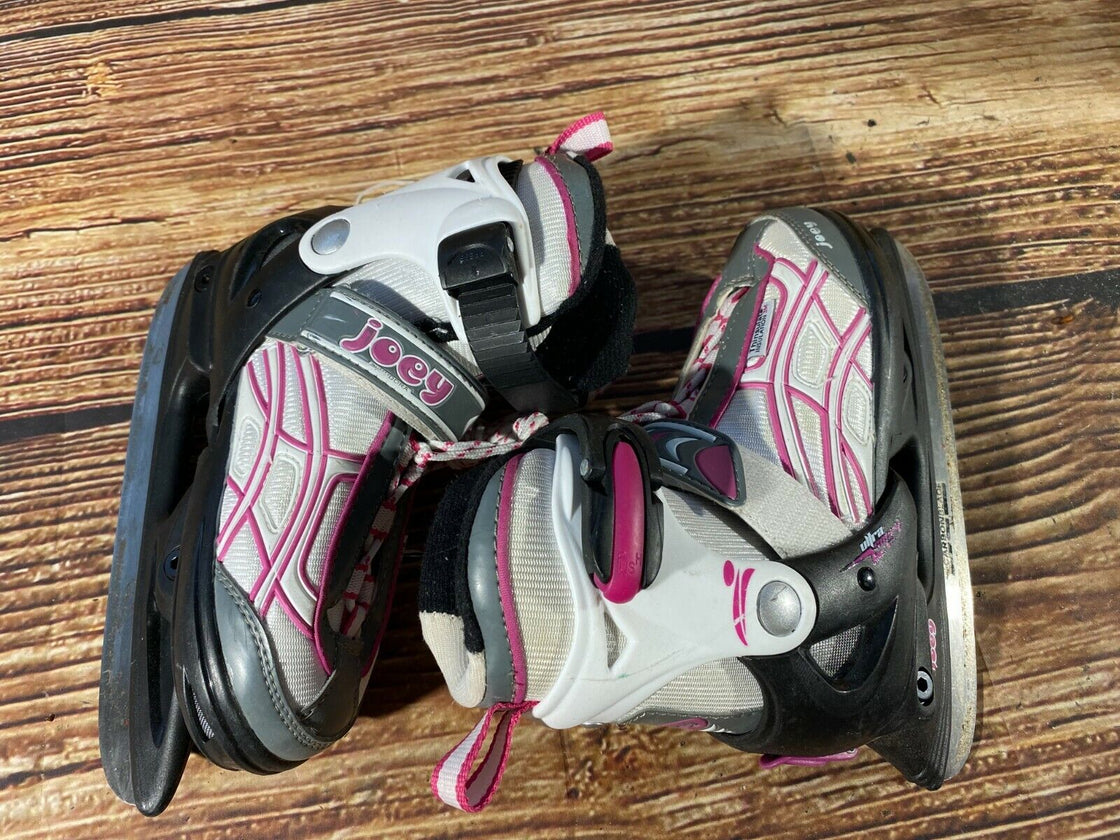 JOEY Ice Skates for Recreational Winter Sports Adjustable Kids / Youth EU29-32