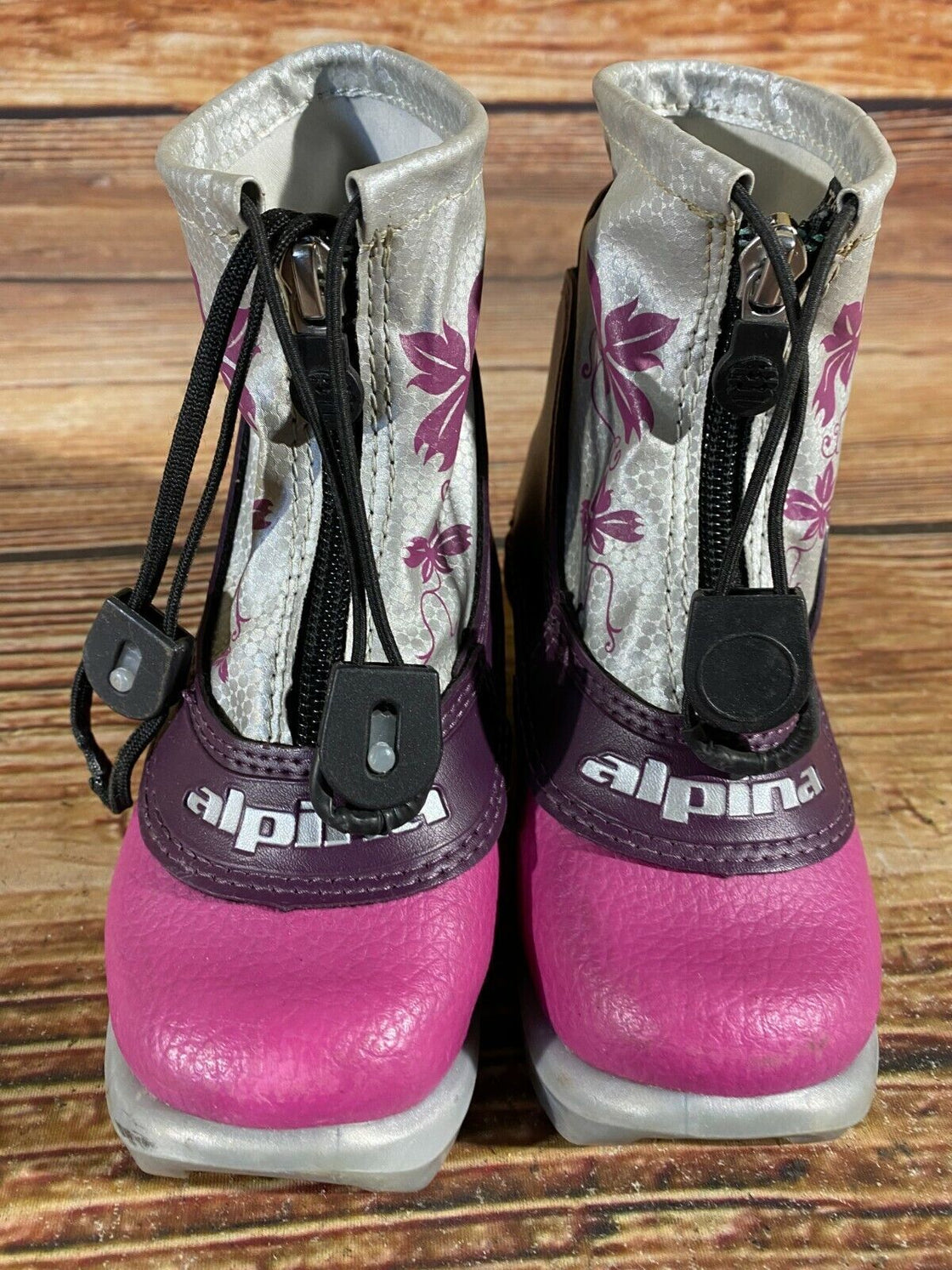 Alpina Frost Kids Nordic Cross Country Ski Boots Size EU25 US8.5 for NNN A-95