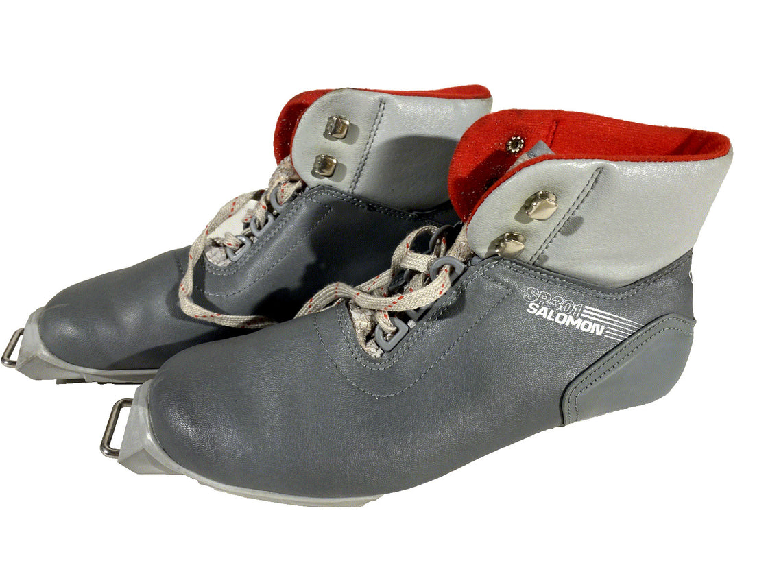 Salomon 301 Vintage Nordic Cross Country Ski Boots EU39 US7 SNS Old Bindings
