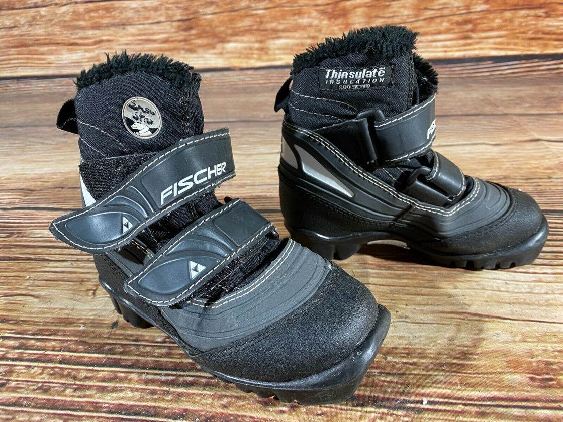 Fischer Snow Star Kids Nordic Cross Country Ski Boots Size EU27 US9.5 NNN F-156