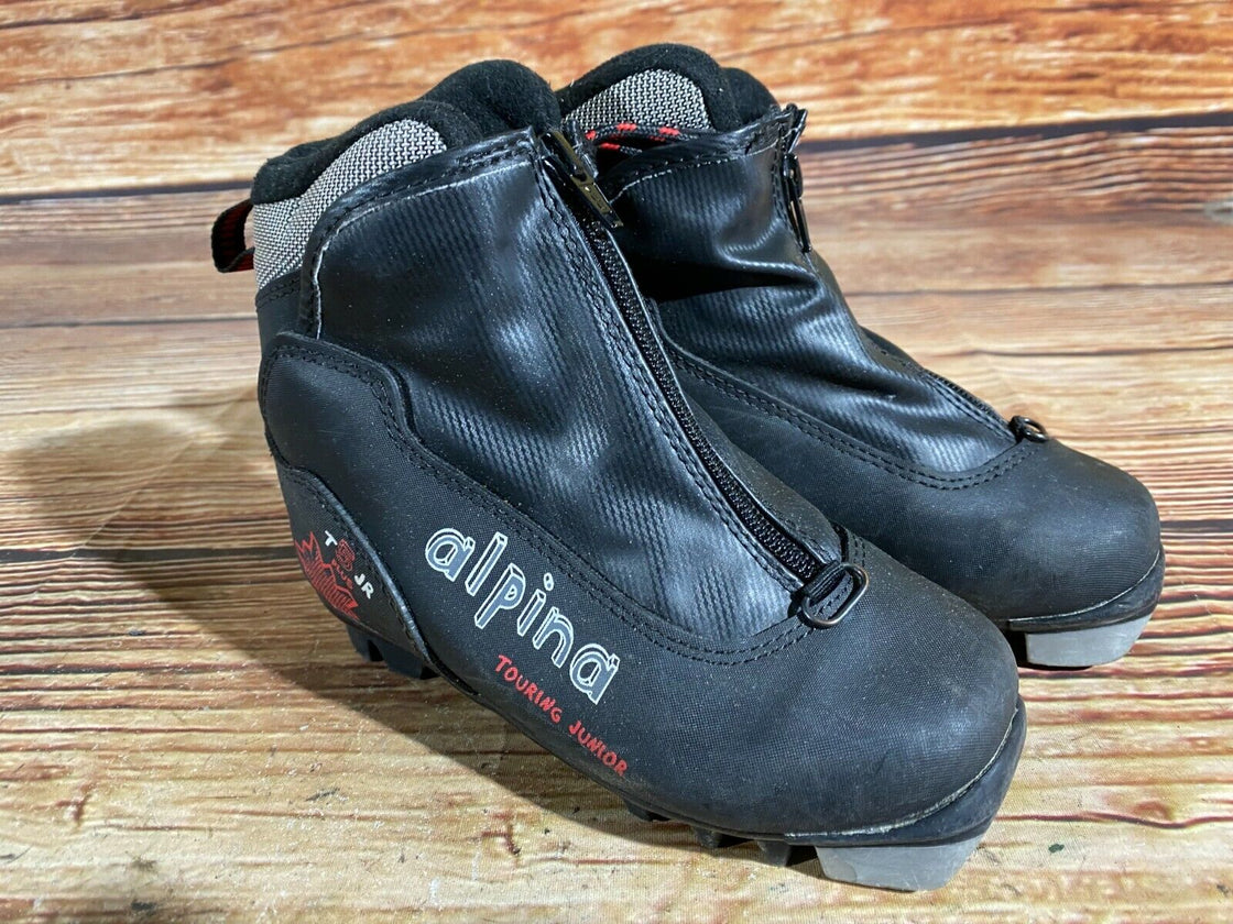 Alpina T5plus Kids Nordic Cross Country Ski Boots Size EU31 US12.5 for NNN A-369