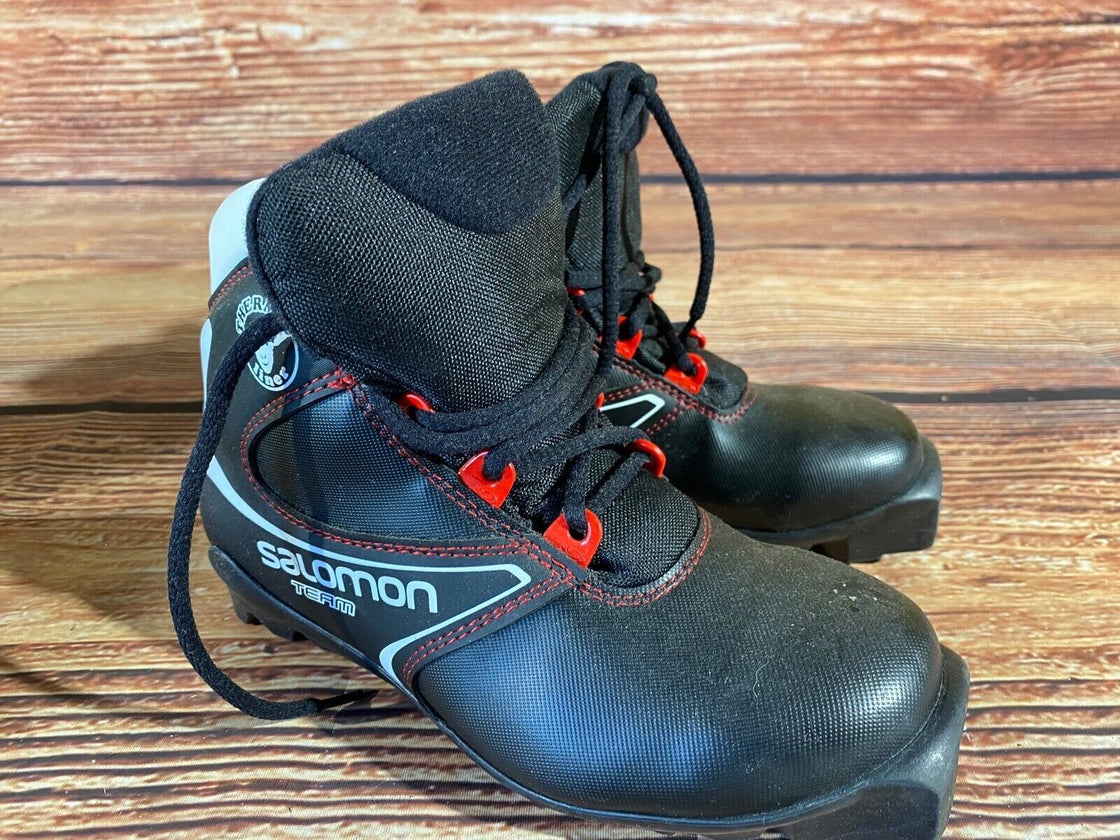 Salomon Team Kids Cross Country Ski Boots Size EU33.5 US3.5 SNS Profil S73