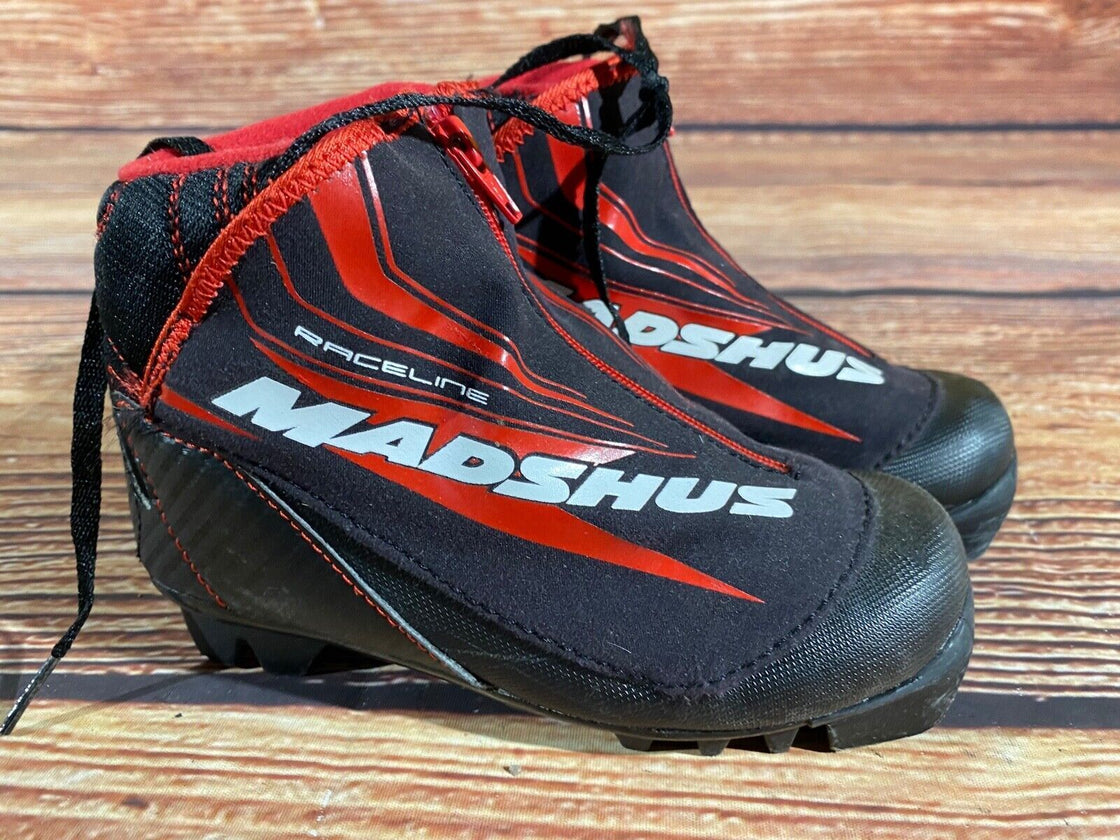 Madshus Raceline Kids Nordic Cross Country Ski Boots Size EU29 US11 NNN M212