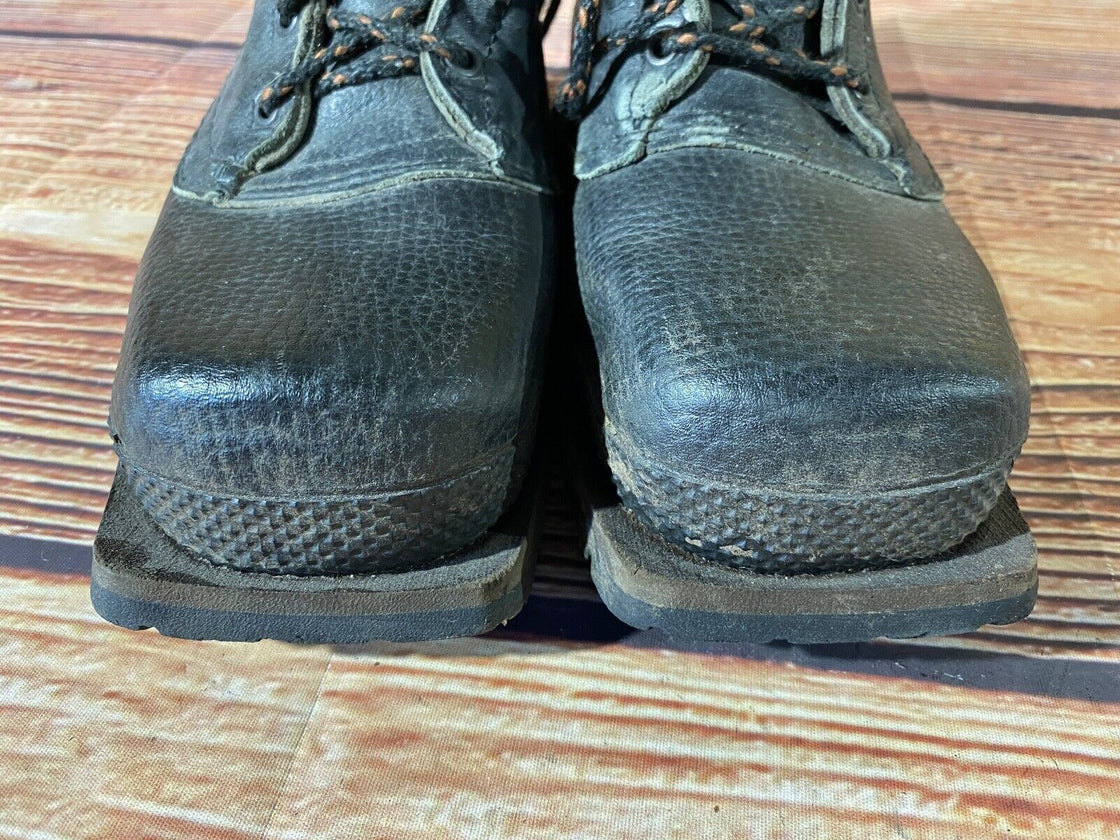 LUNDHAGS Vintage Cross Country Ski Boots Kandahar Cable Bindings EU41 US7.5 KL52