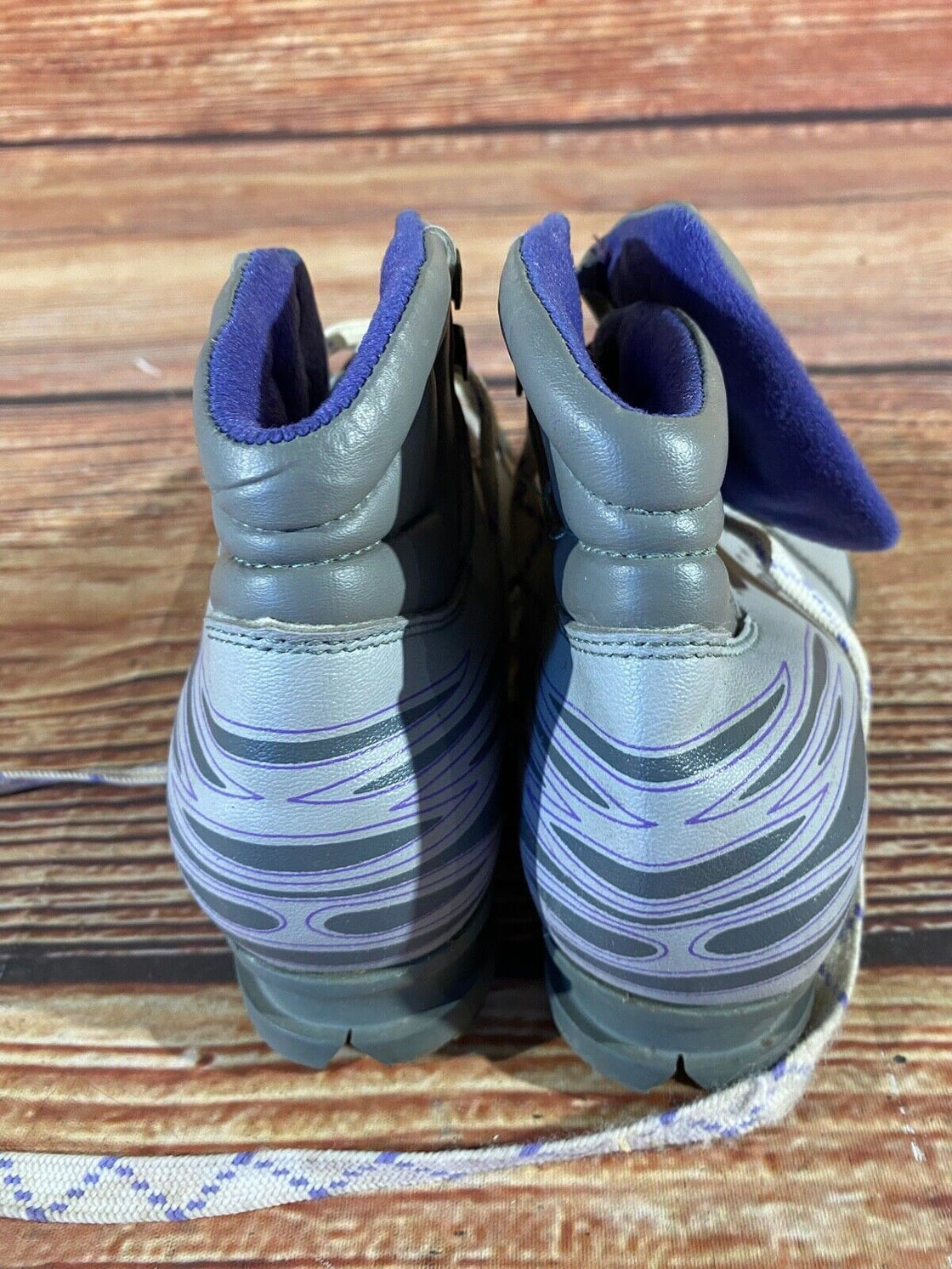 Botas Retro Vintage Cross Country Nordic Norm Ski Boots Size EU38 US6 NN 75mm