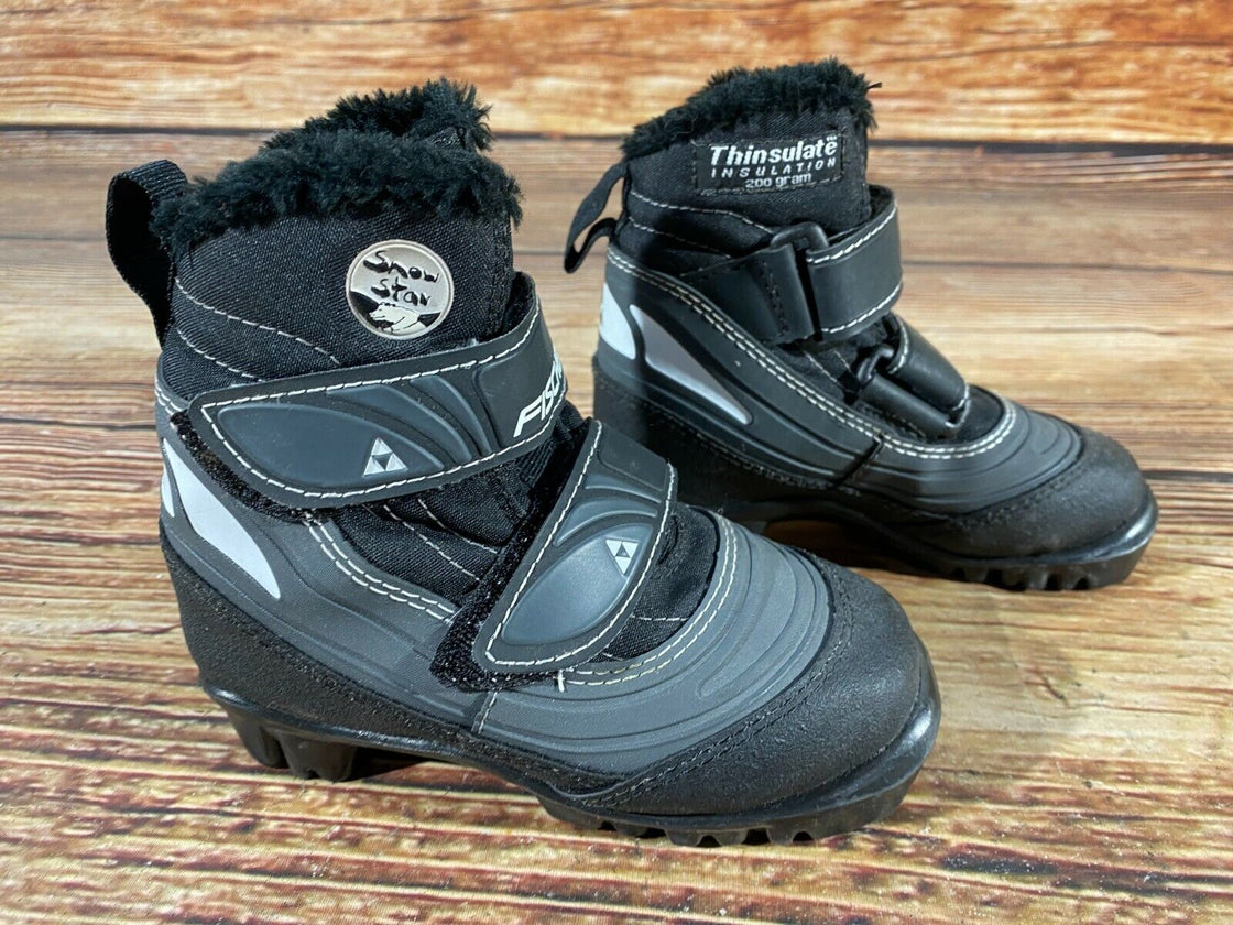 Fischer Snow Star Kids Nordic Cross Country Ski Boots Size EU27 US9.5 NNN F-96