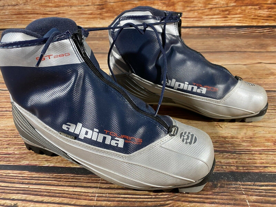 Alpina ST28G Nordic Cross Country Ski Boots Size EU42 US9 NNN bindings