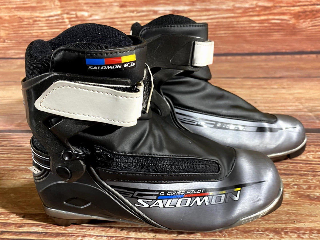 SALOMON R Combi Nordic Cross Country Ski Boots Size EU38 US5.5 SNS Pilot