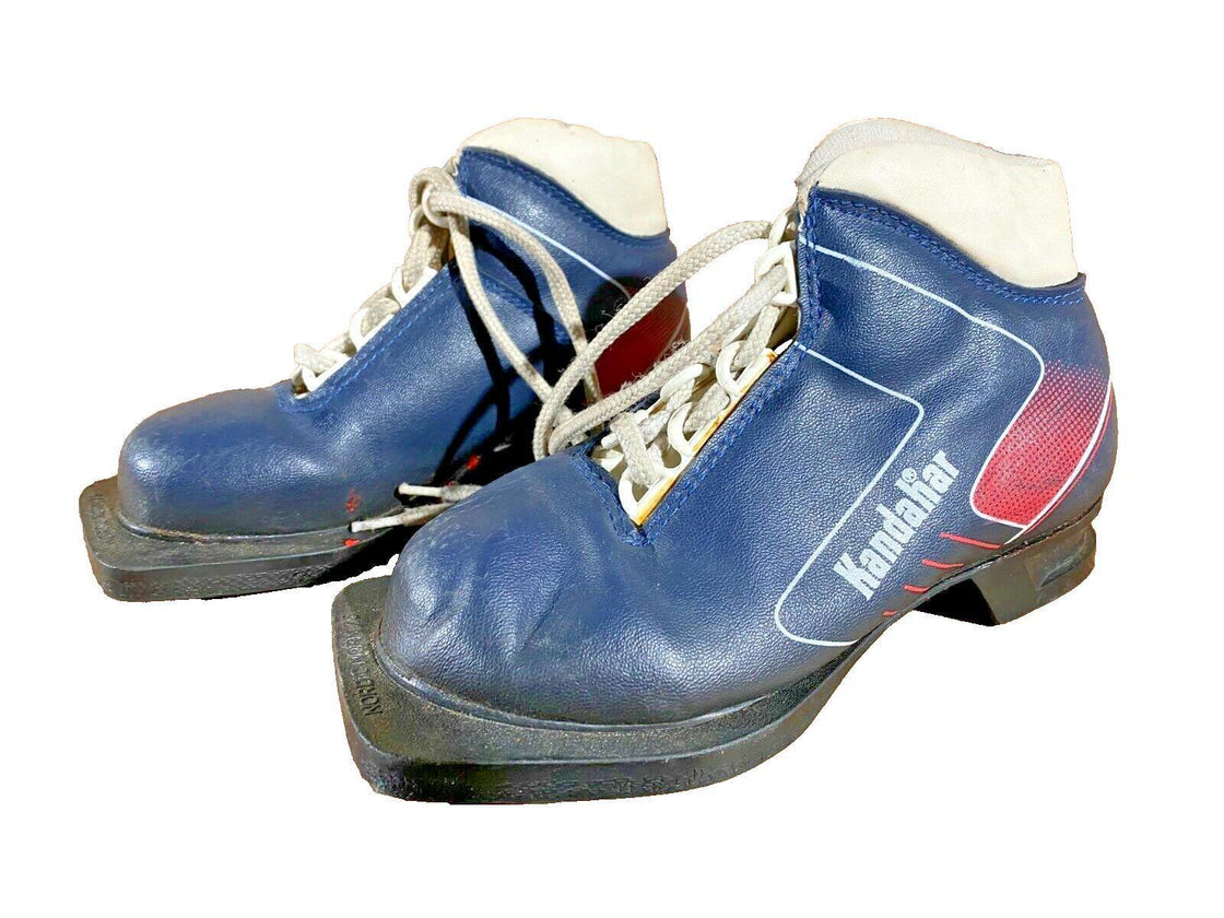 Kandahar Kids Vintage Nordic Norm Cross Country Ski Boots Size EU30 US12 NN 75mm