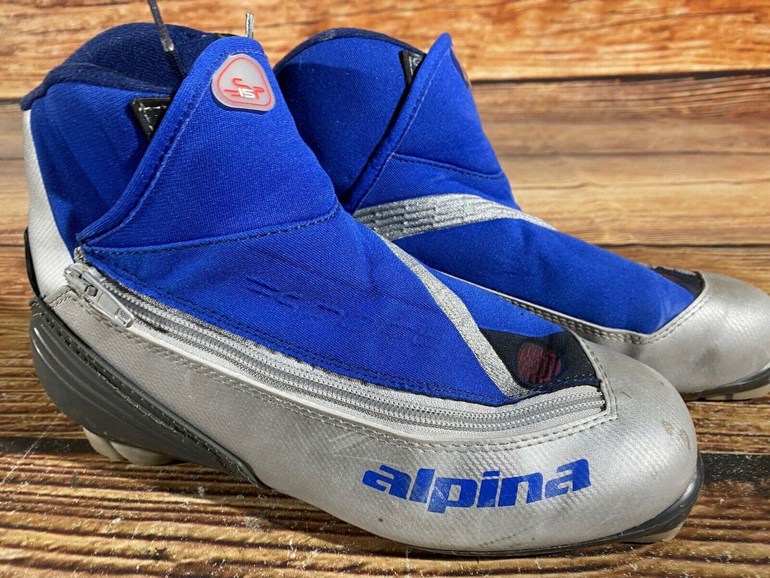 Alpina SP15 Nordic Cross Country Ski Boots Size EU40 US7.5 for NNN 729