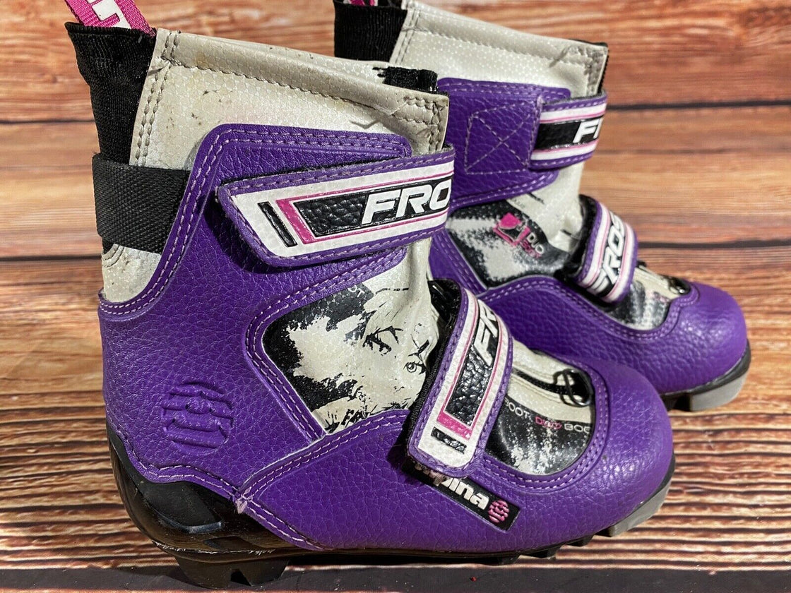 Alpina Frost Kids Nordic Cross Country Ski Boots Size EU29 US11 for NNN A-1232