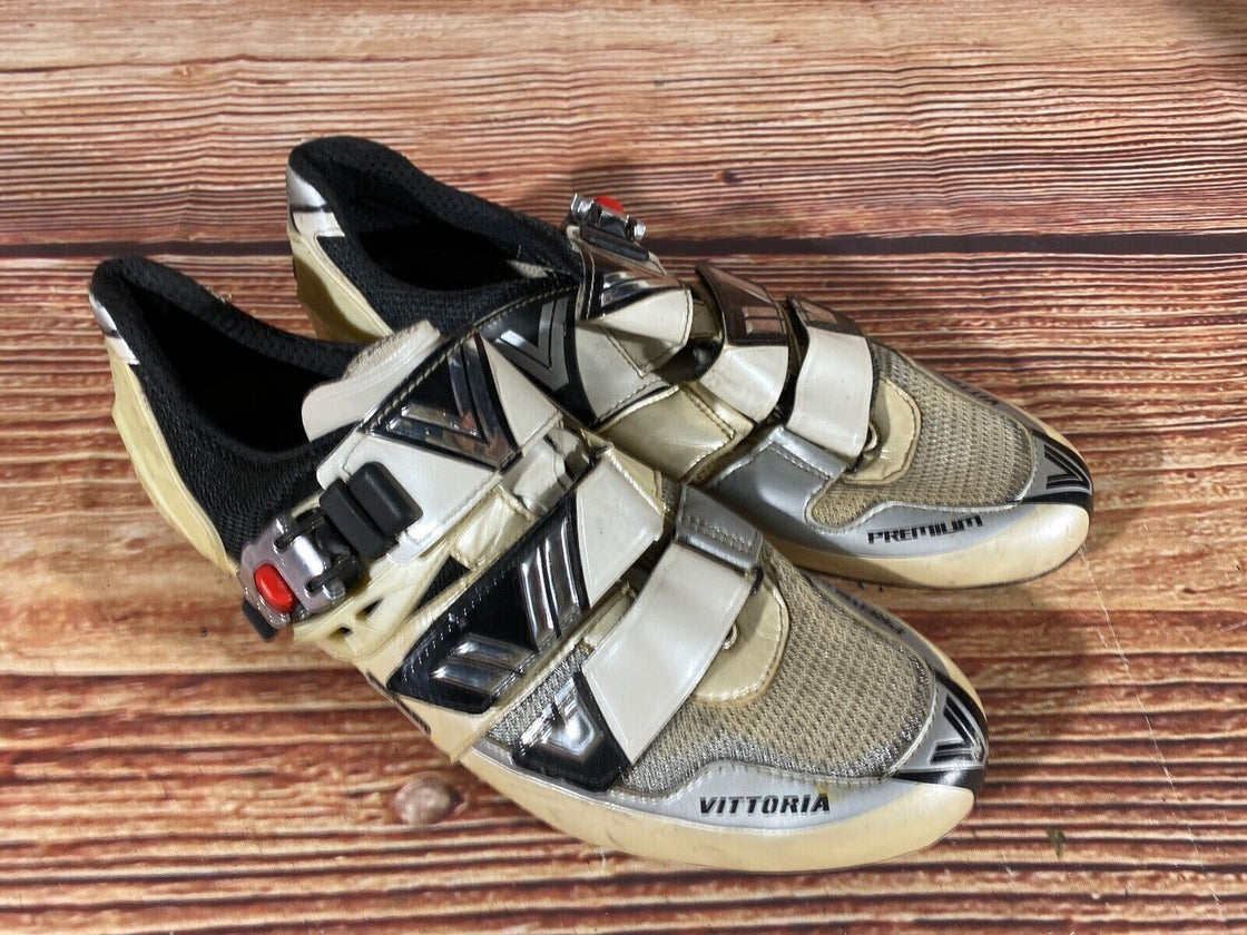 VITTORIA Carbon Premium Road Cycling Shoes Size 3 Bolts EU46 US11 Mondo 285