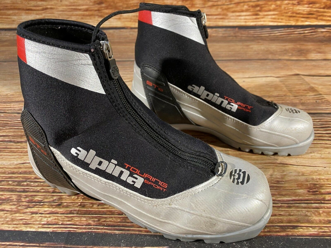 Alpina ST10 Nordic Cross Country Ski Boots Size EU38 US6 NNN bindings 796