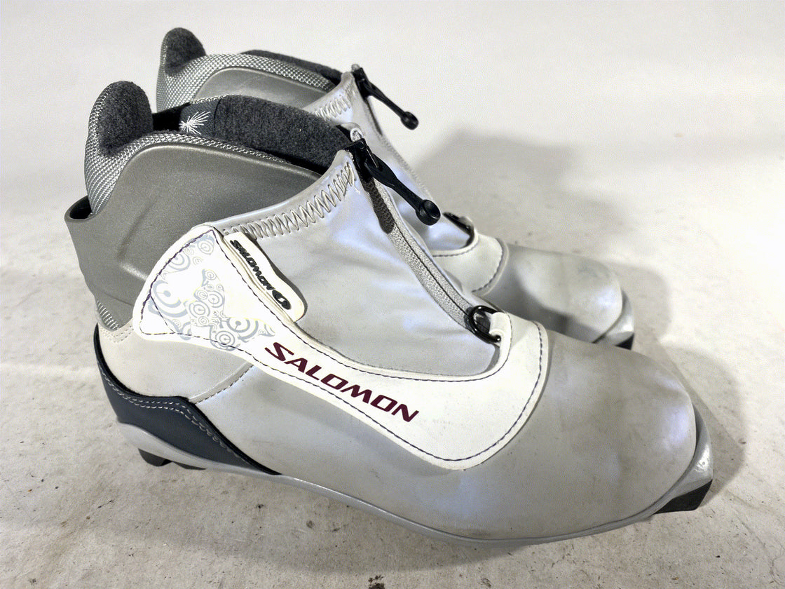 SALOMON Classic Nordic Cross Country Ski Boots Size EU38 US6.5 SNS Profil