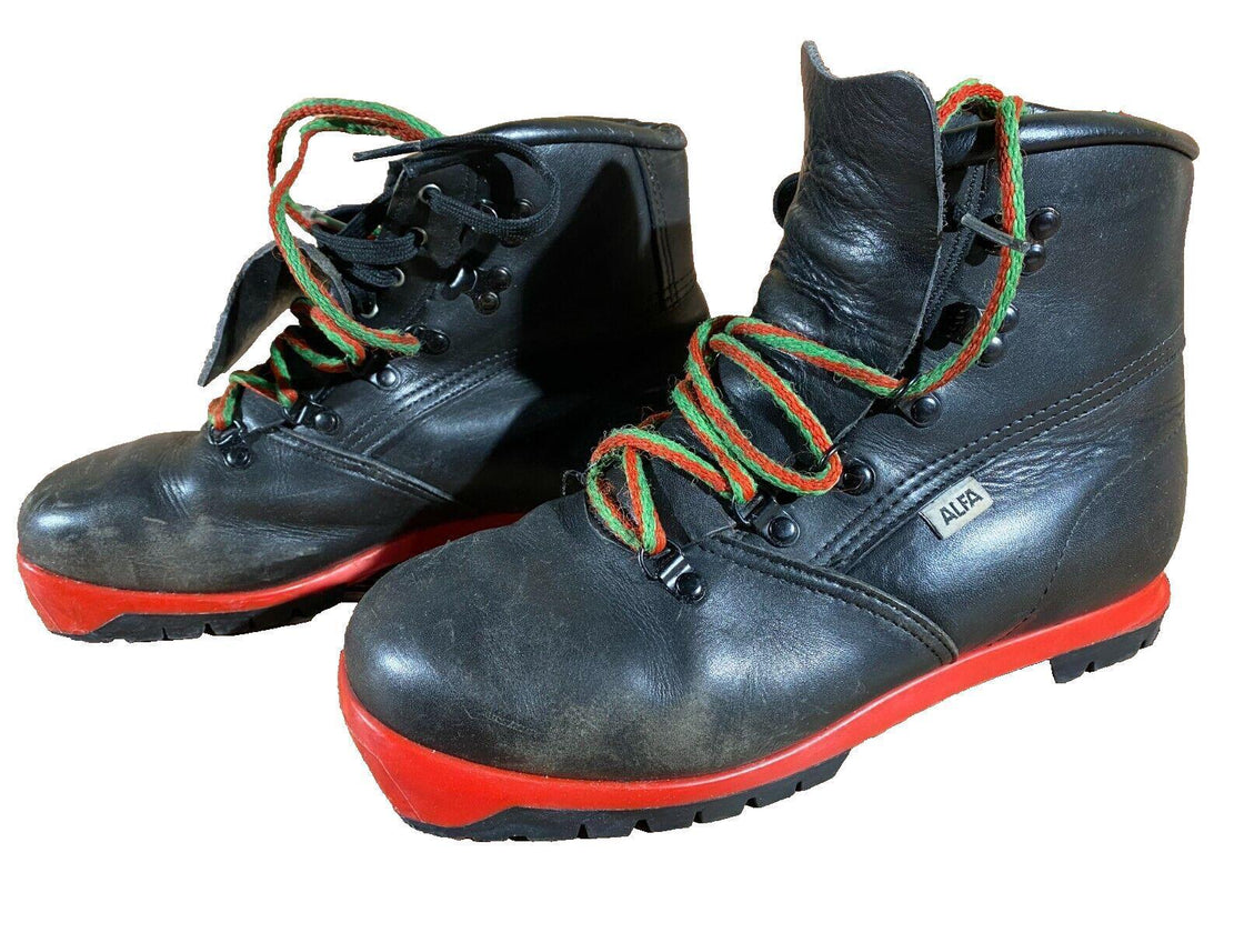 Alfa Vintage Back Country Nordic Cross Country Ski Boots SizeEU40 US7.5 NNN BC