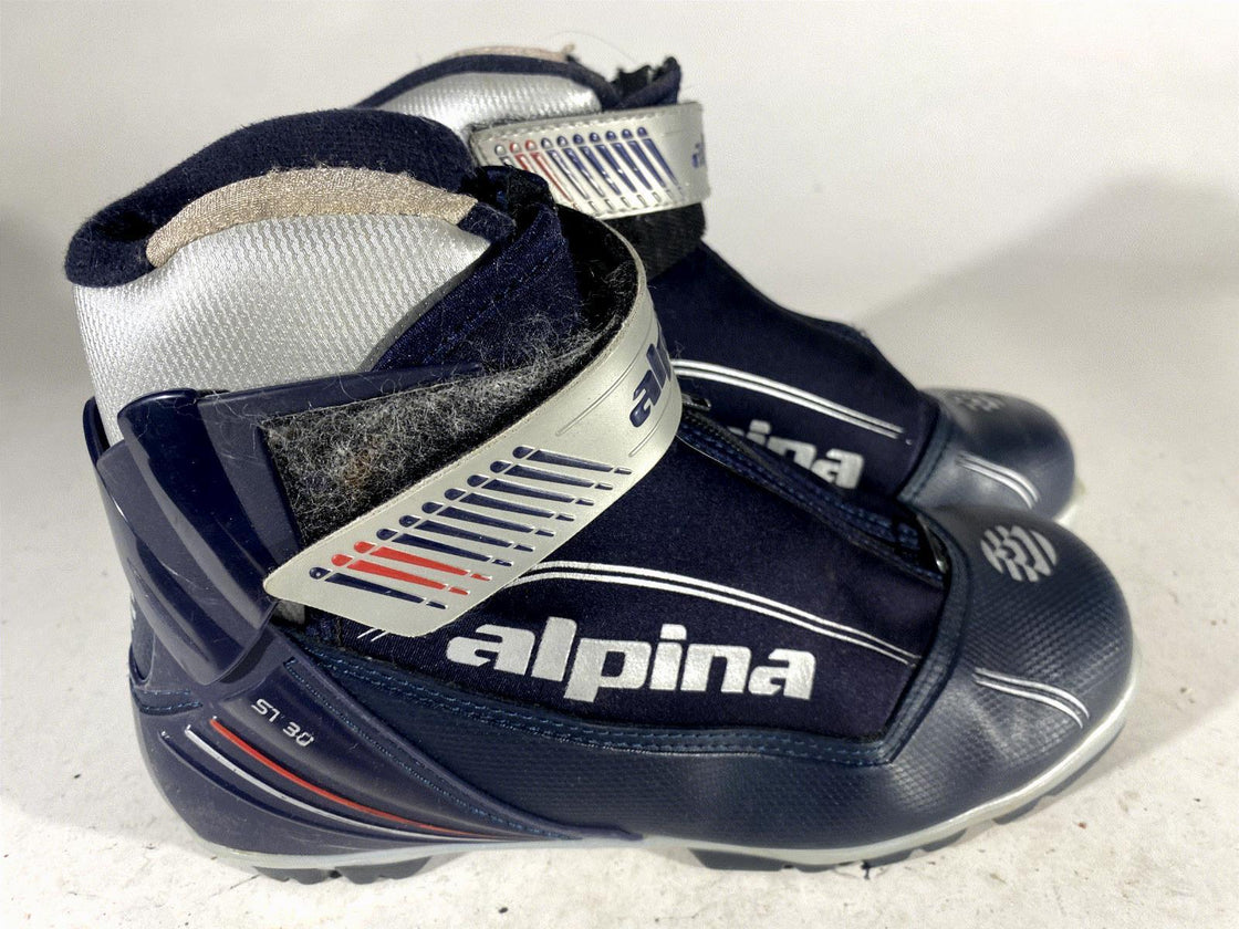 Alpina ST30 Touring Nordic Cross Country Ski Boots Size EU38 US6 for NNN 813
