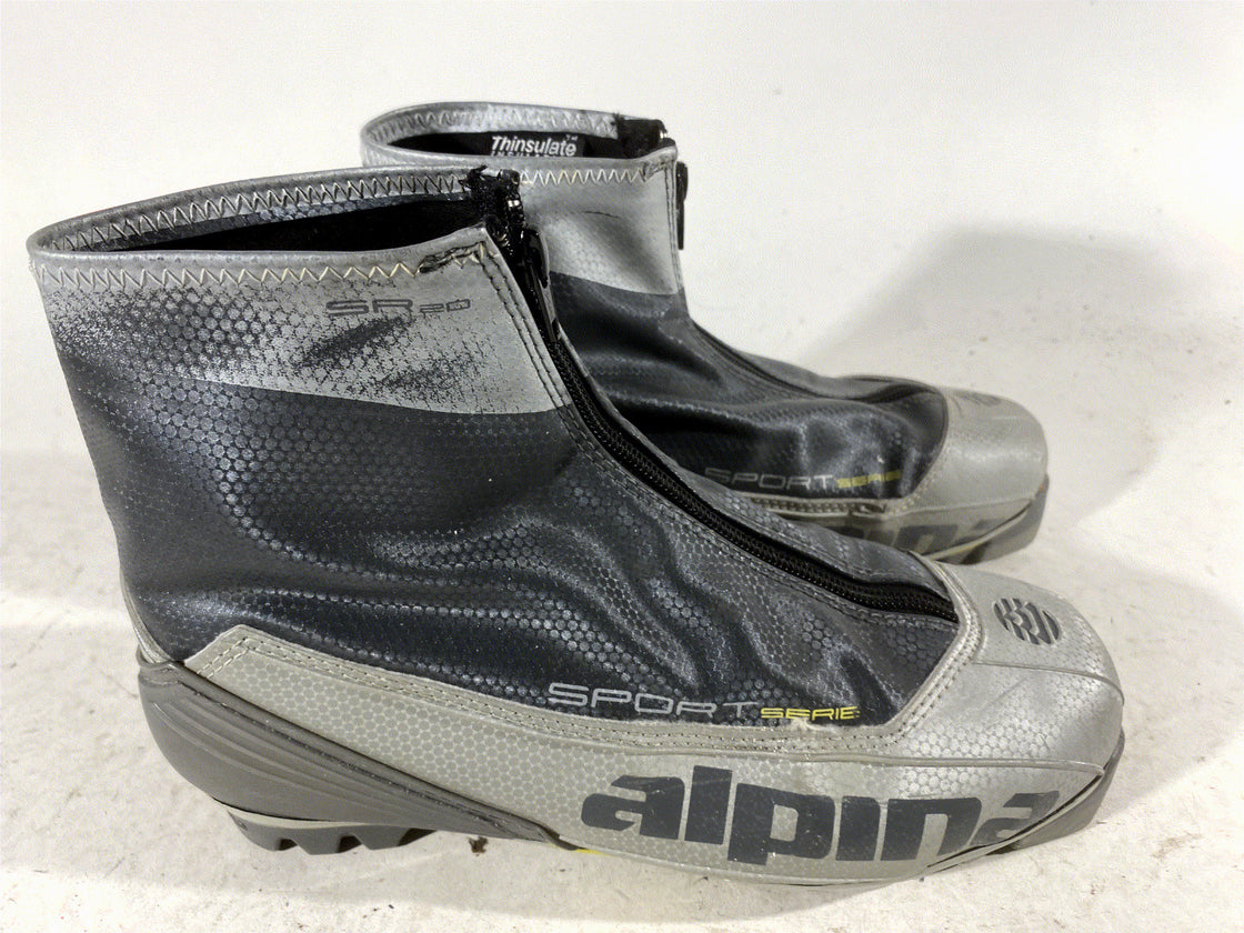 Alpina SR20 Nordic Cross Country Ski Boots Size EU40 US7.5 NNN bindings 468