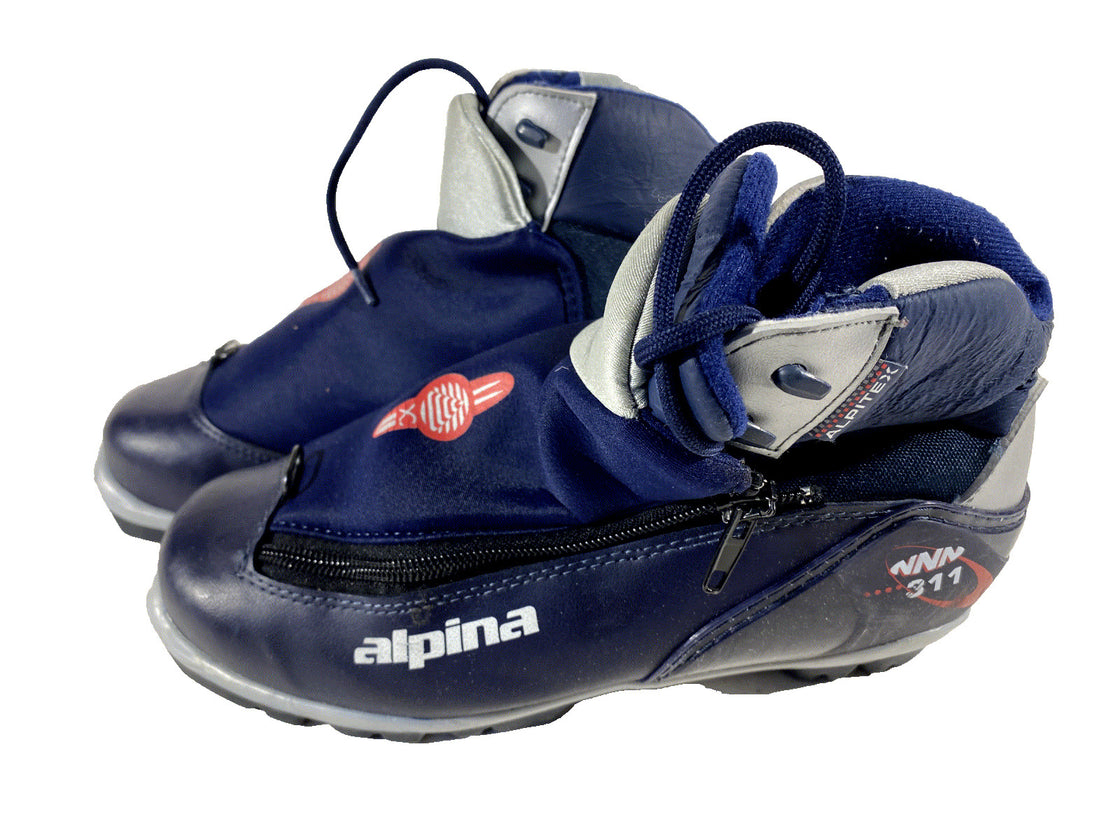 Alpina 311 Classic Nordic Cross Country Ski Boots Size EU38 US6 for NNN 524