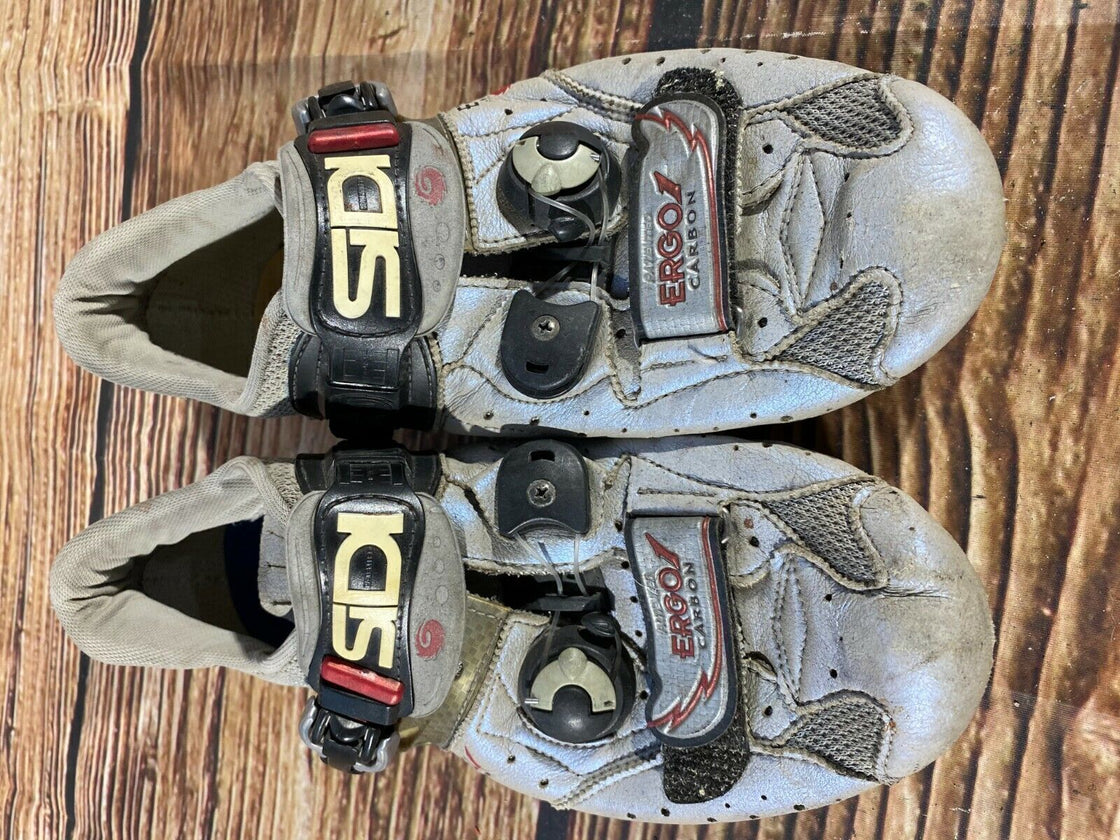 SIDI Ergo Carbon Road Cycling Shoes Clipless Biking Boots Size EU42.5 US7
