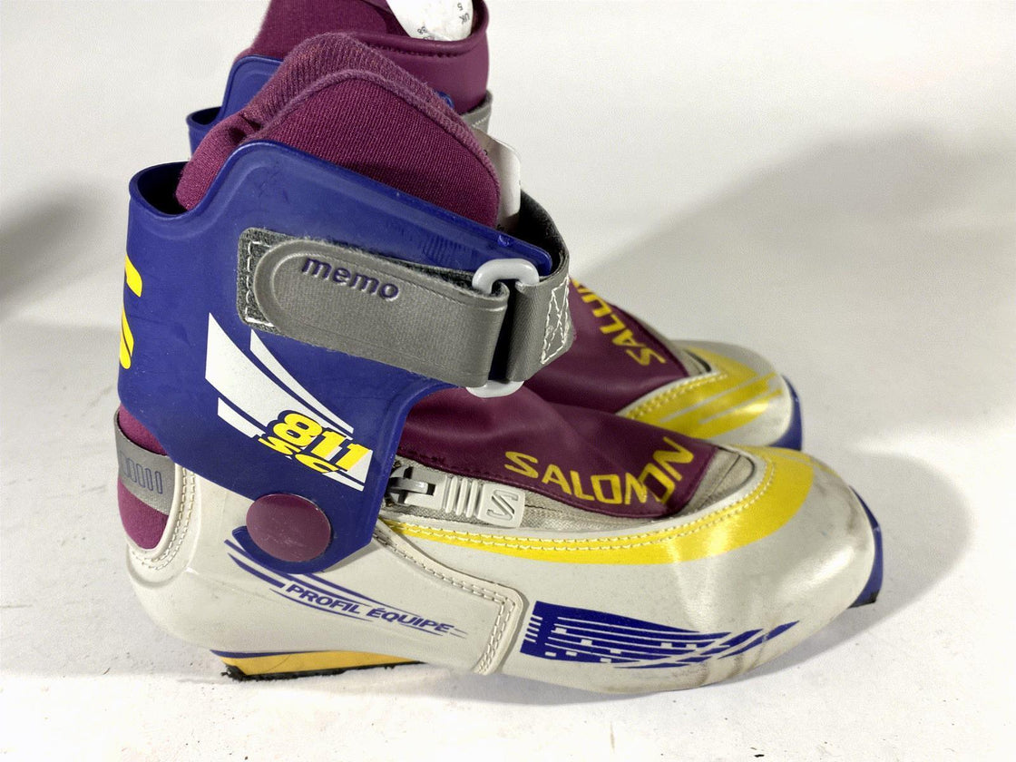 SALOMON 8.11 Skate Nordic Cross Country Ski Boots Size EU38 US6 SNS Profil