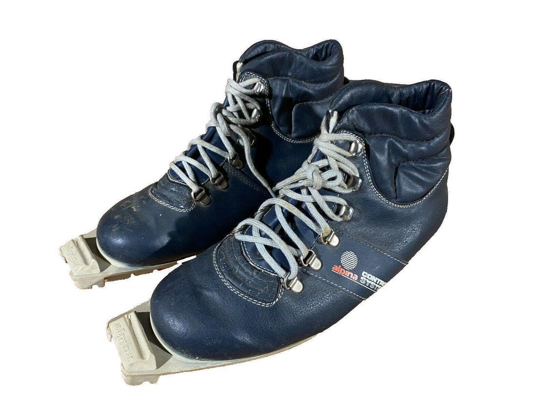 Alpina Vintage Nordic Cross Country Ski Boots EU38 US5.5 Control Bindings 1271