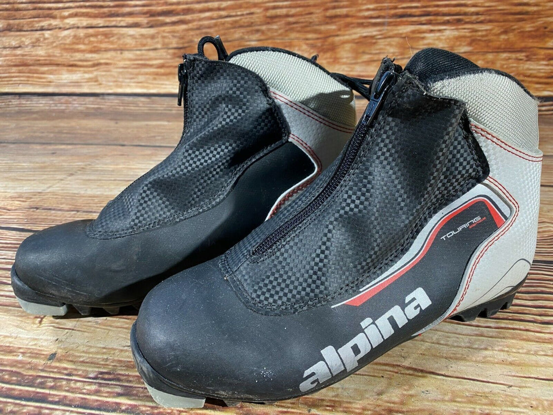 Alpina Touring Nordic Cross Country Ski Boots Size EU39 US7 NNN bindings 1008