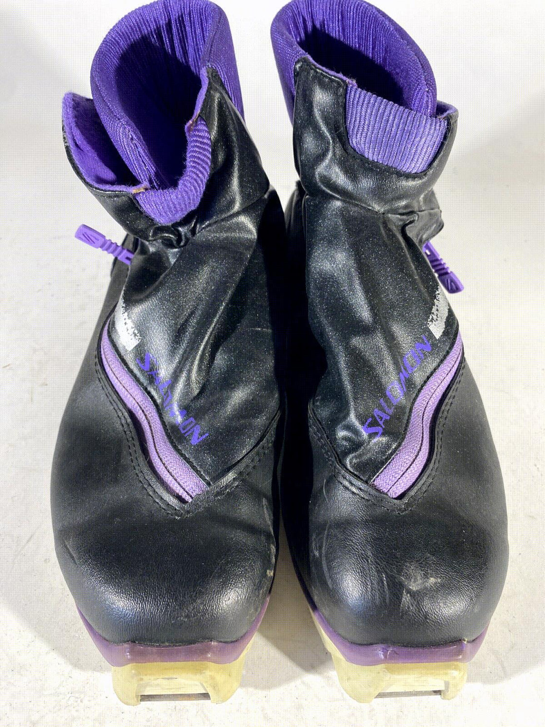 Salomon Vintage Nordic Cross Country Ski Boots Size EU43 US9.5 SNS Profil