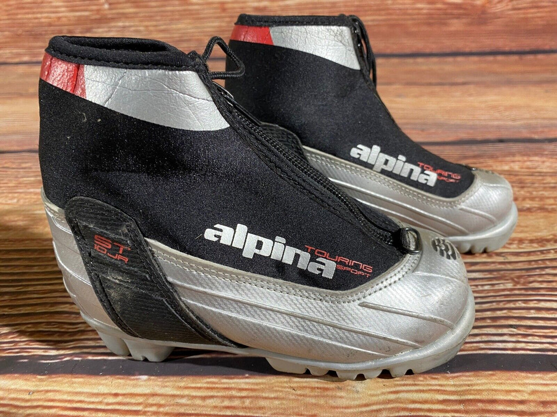 Alpina ST10jr Kids Nordic Cross Country Ski Boots Size EU28 US10.5 NNN A-1202
