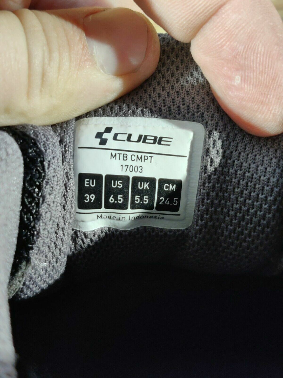 CUBE MTB Cycling Shoes Mountain Bike Shoes Size EU39 MTB Shoes