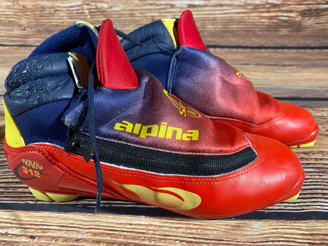 Alpina 312 Nordic Cross Country Ski Boots Size EU42 US9 for NNN