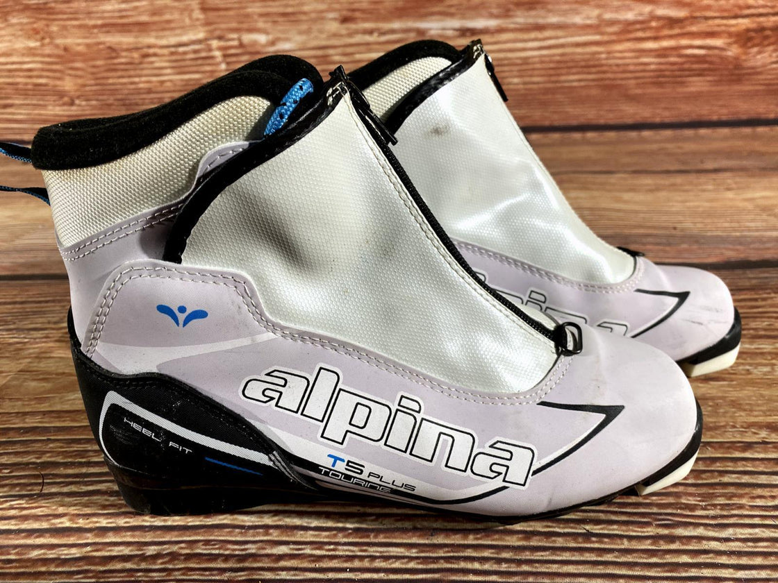 Alpina T5 Plus Nordic Cross Country Ski Boots Size EU38 US6 for NNN 958