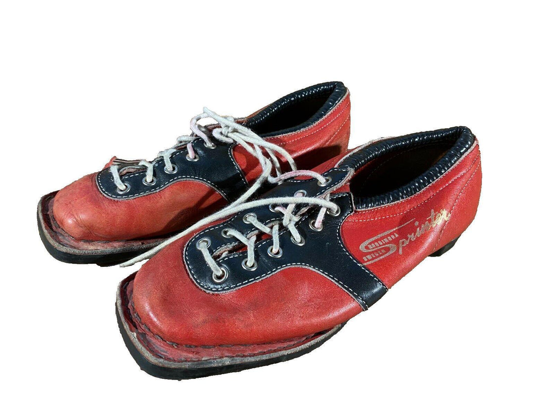 NORDINGRA Vintage Cross Country Ski Boots Kandahar Old Cable Bindings EU37 US5