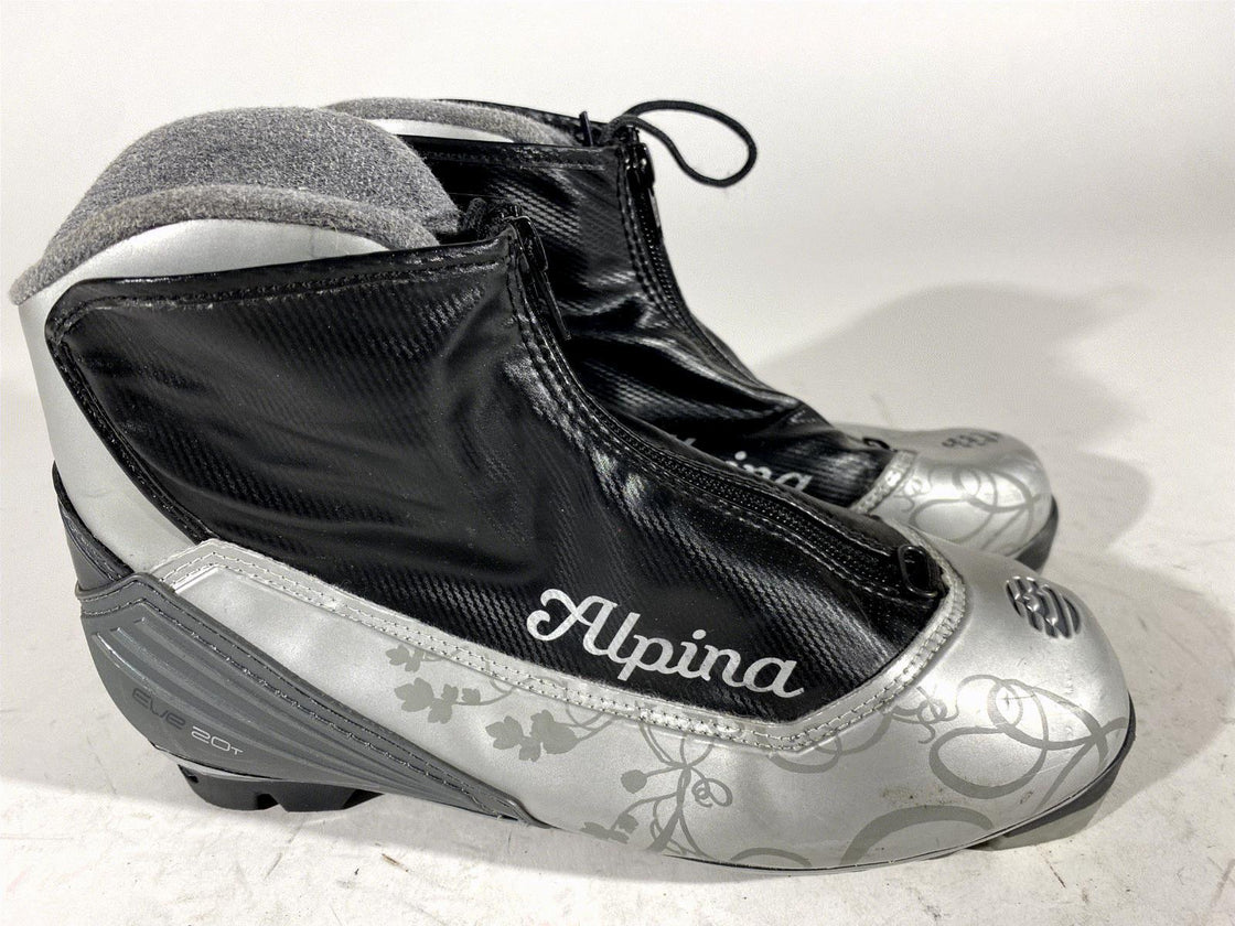 Alpina Eve20T Nordic Cross Country Ski Boots Size EU38 US7 for NNN