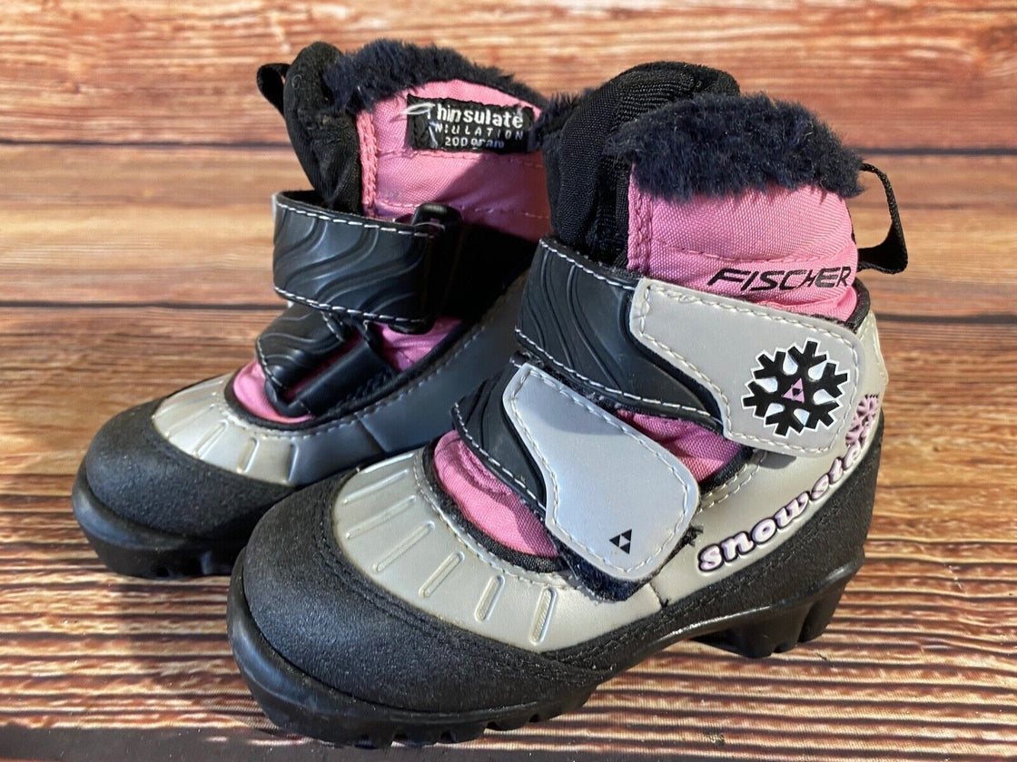 Fischer Snowstar Nordic Cross Country Ski Boots Kids Size EU26 US9 NNN F-641
