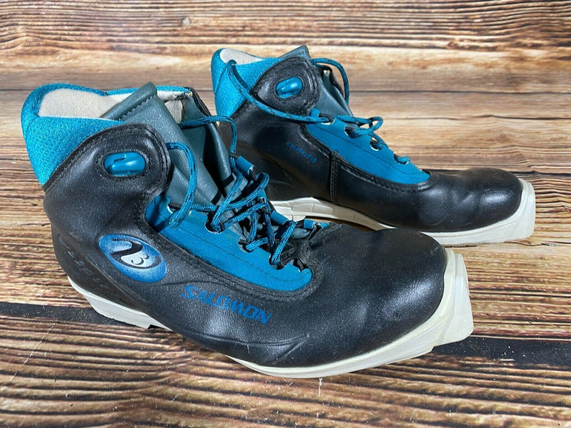 SALOMON V3 Nordic Cross Country Ski Boots Size EU38 US6 SNS profil